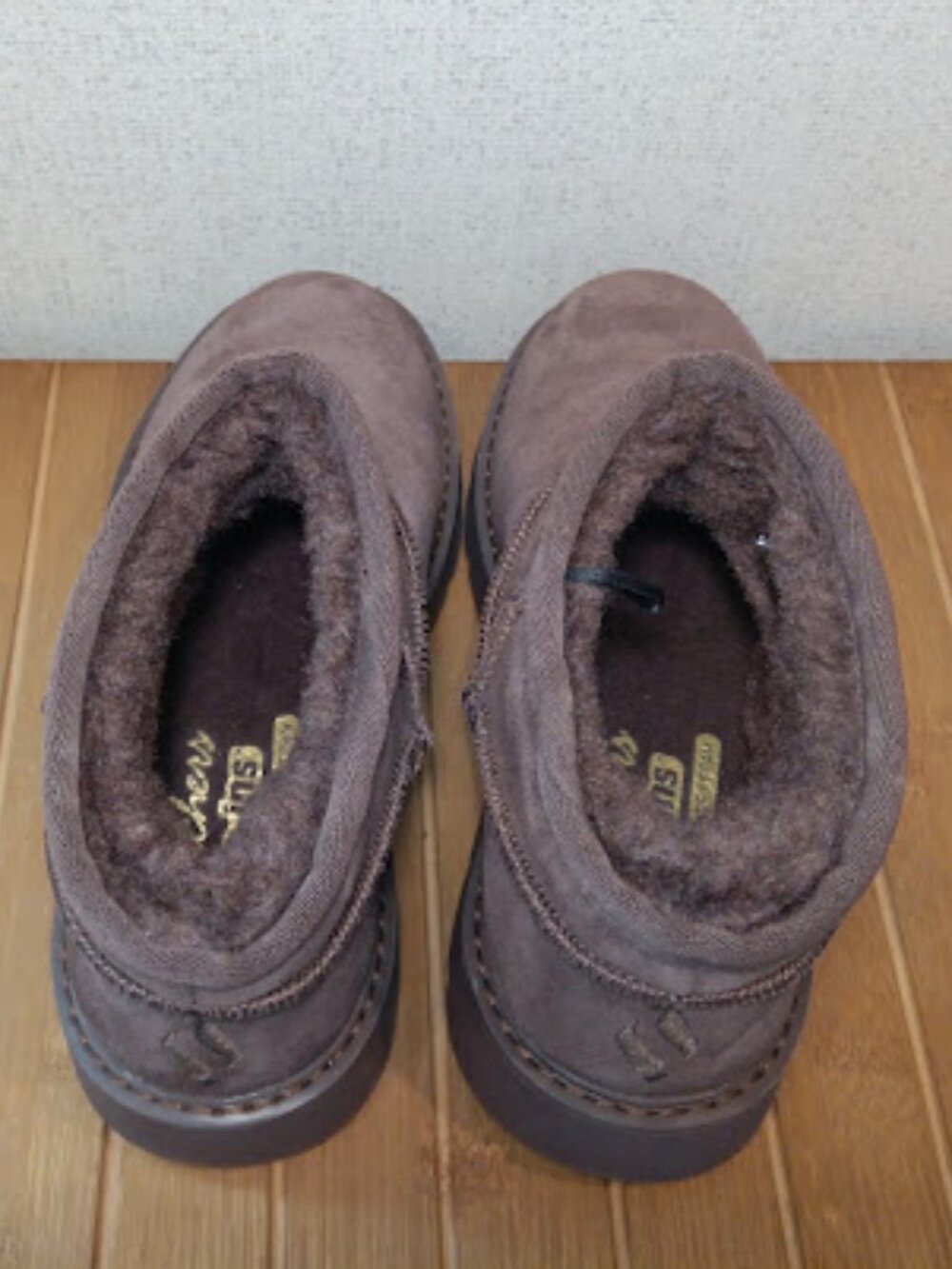 Skechers Women's SZ 5 Slip-ins Chocolate Brown Keepsakes Mini Boots Booties NWOT - Picture 5 of 7
